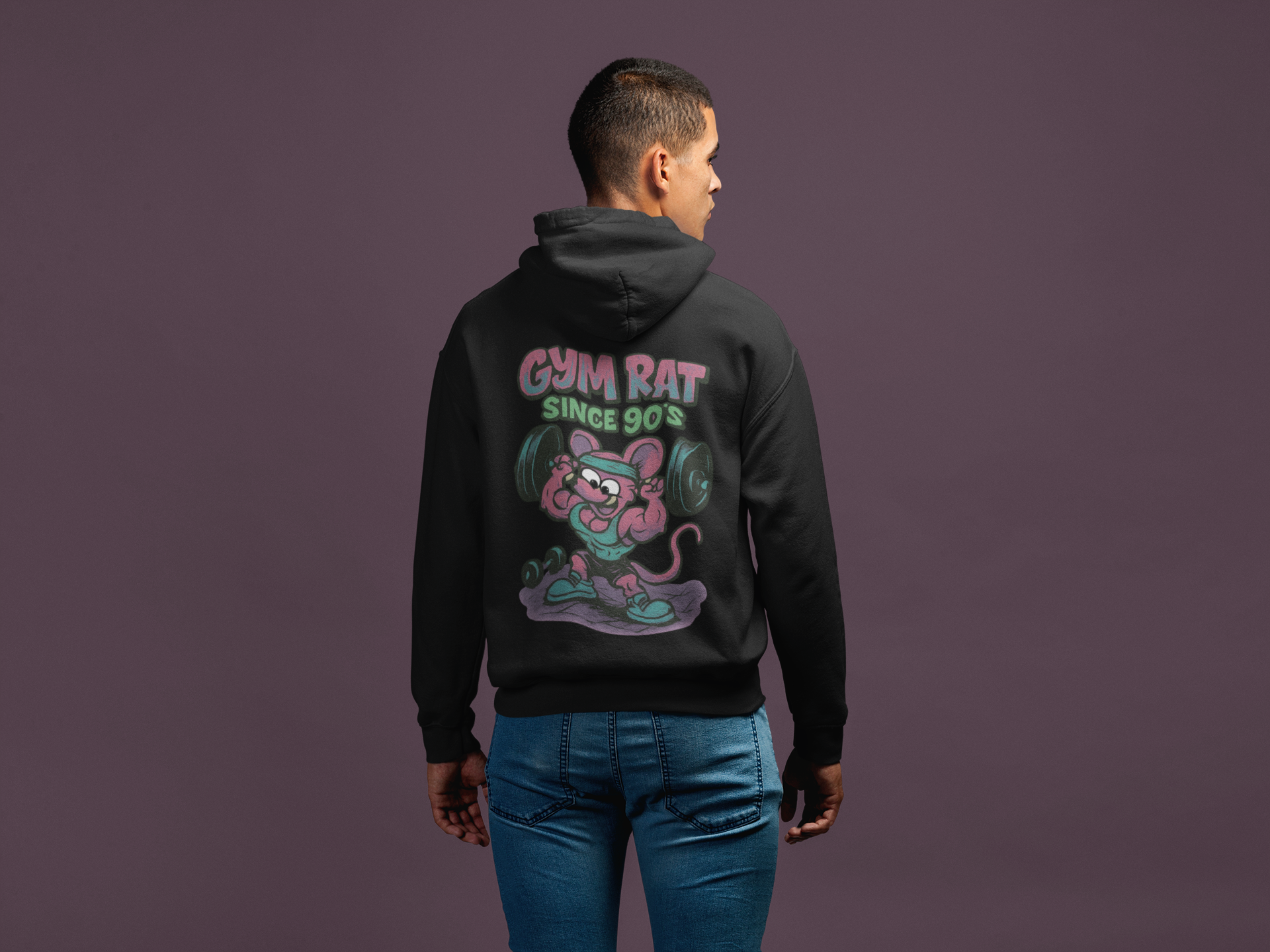 Sudadera "Gym Rat Since 90's"