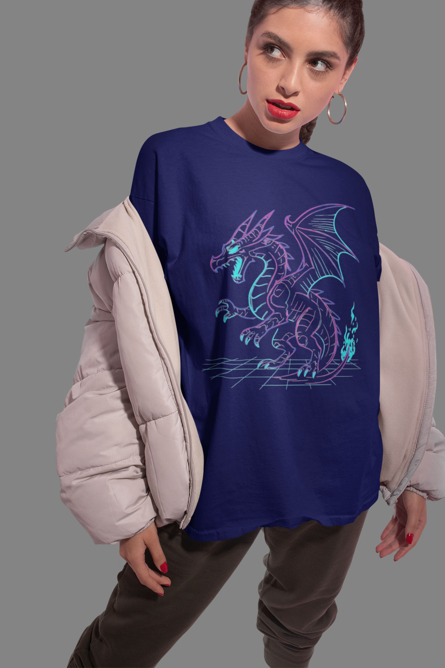 Playera Oversize "NEODRAGON"