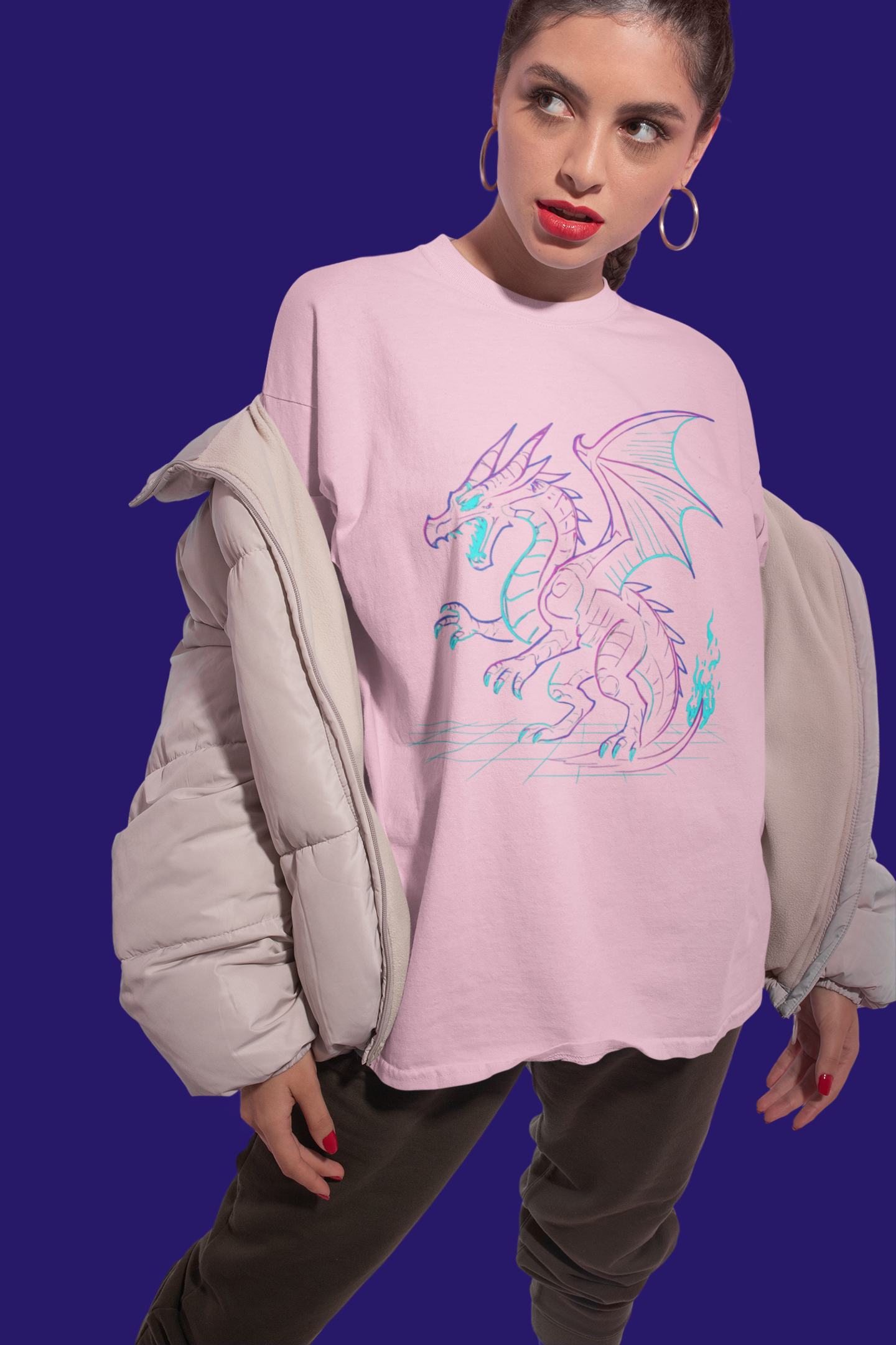 Playera Oversize "NEODRAGON"