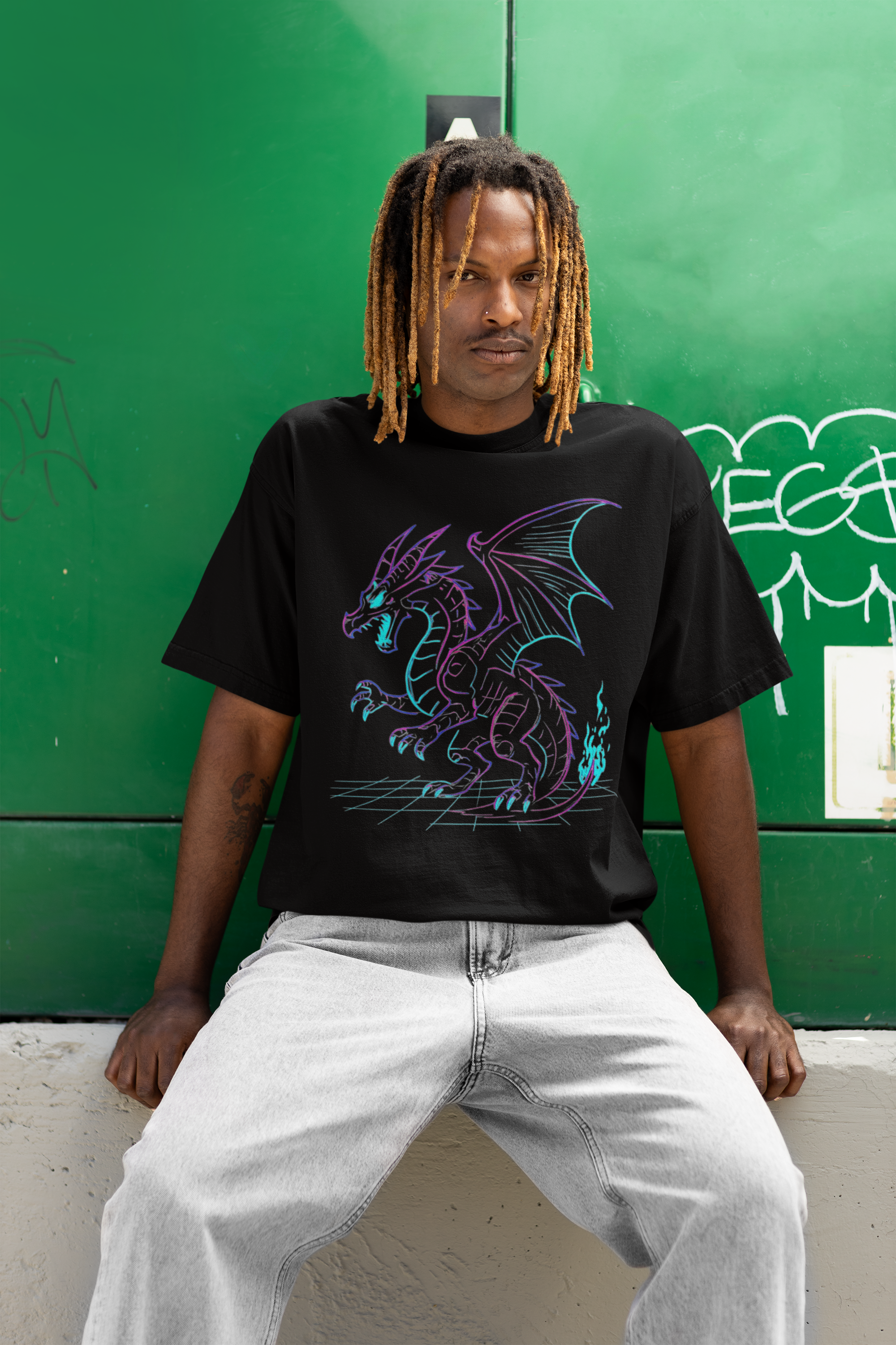 Playera Oversize "NEODRAGON"