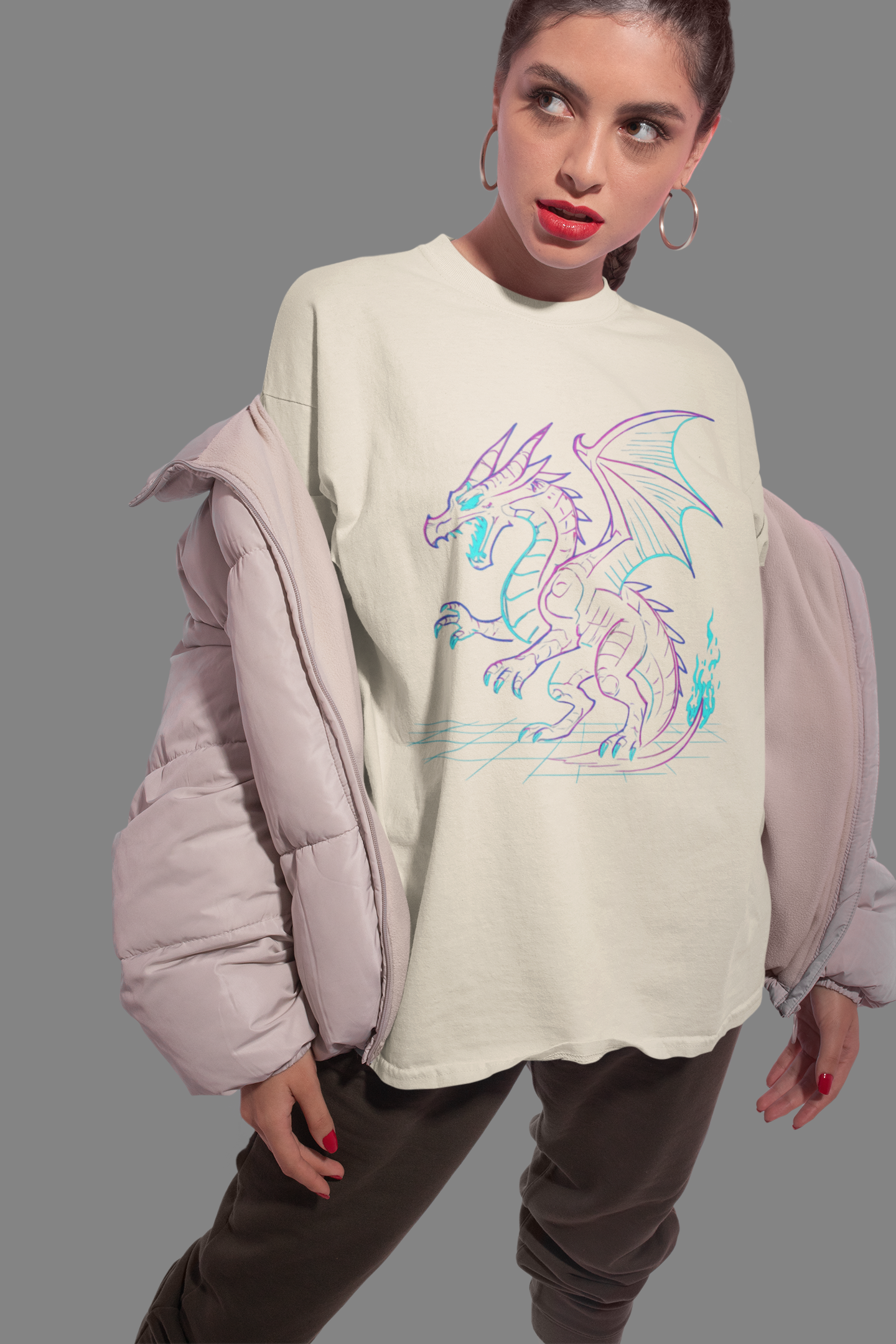 Playera Oversize "NEODRAGON"
