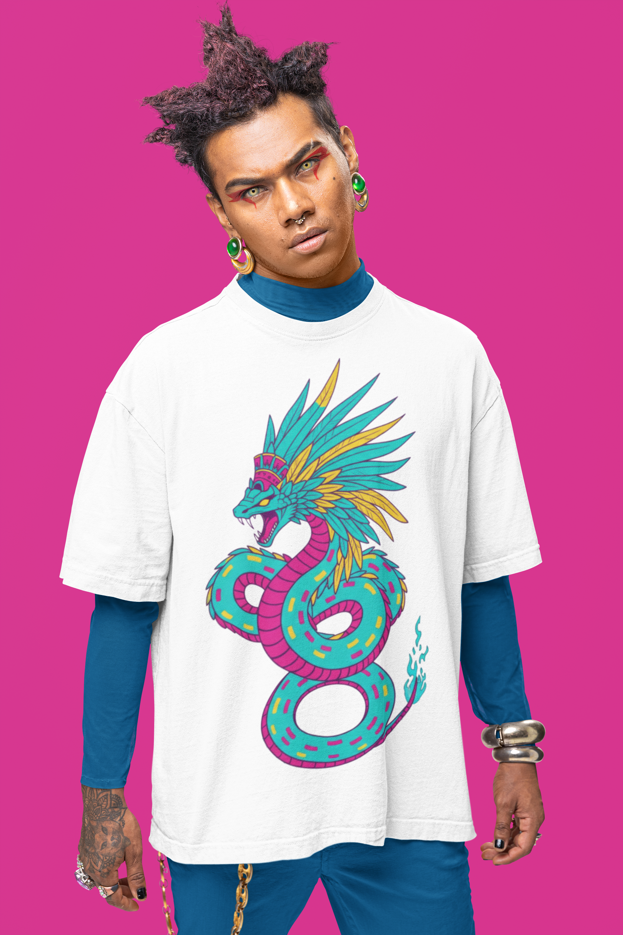 Playera Oversize "QUETZALCOATL"