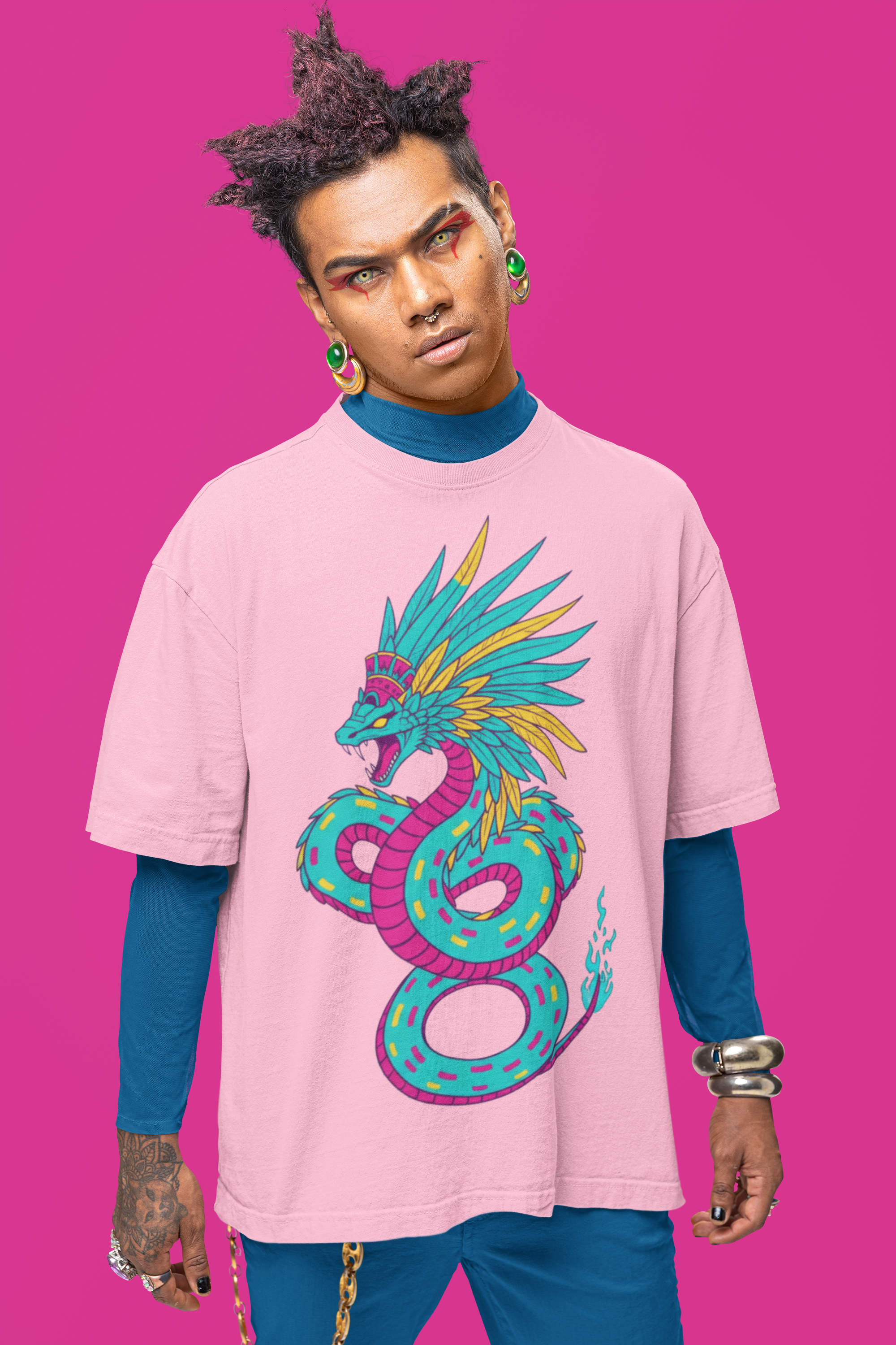 Playera Oversize "QUETZALCOATL"