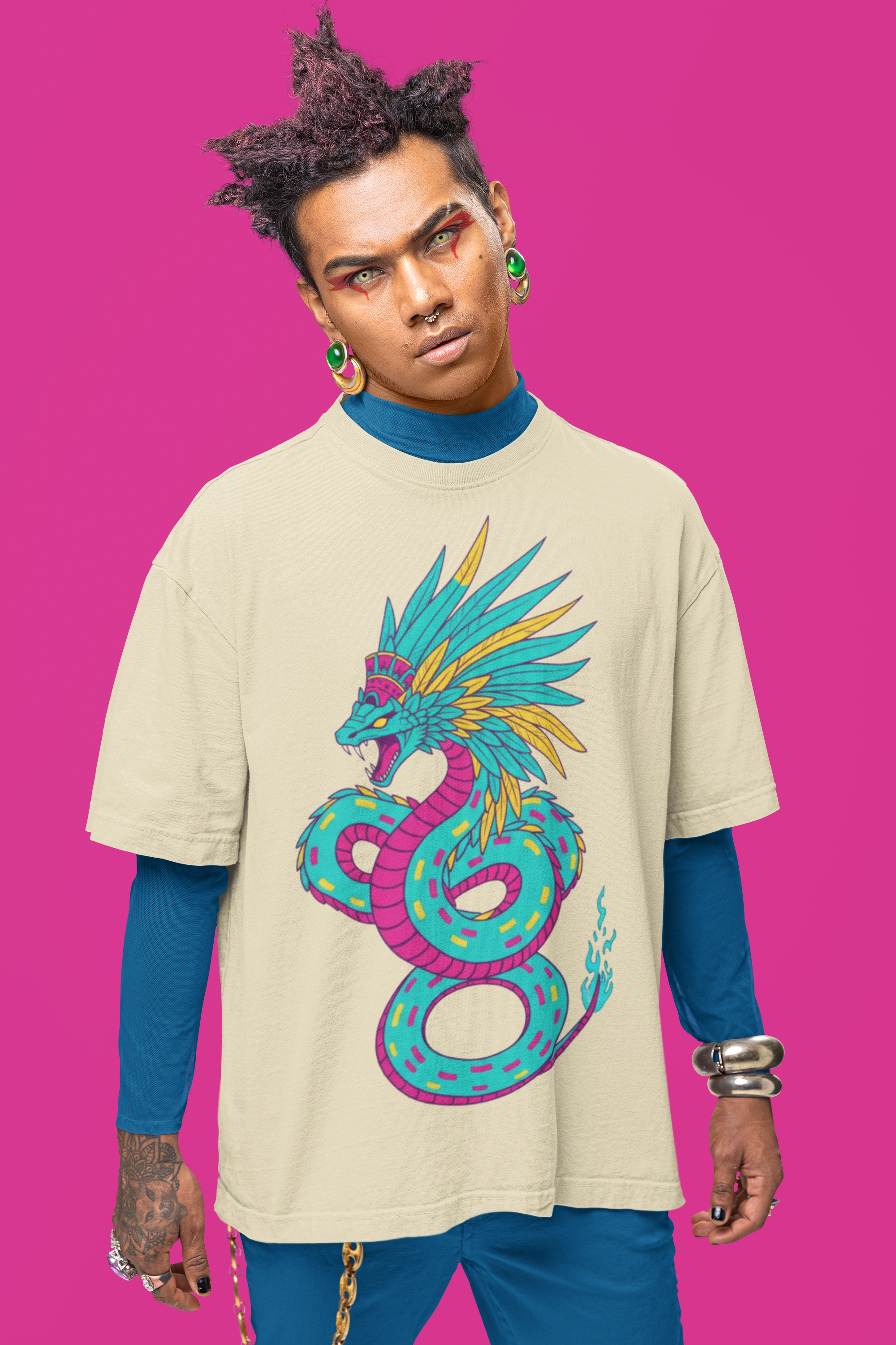 Playera Oversize "QUETZALCOATL"