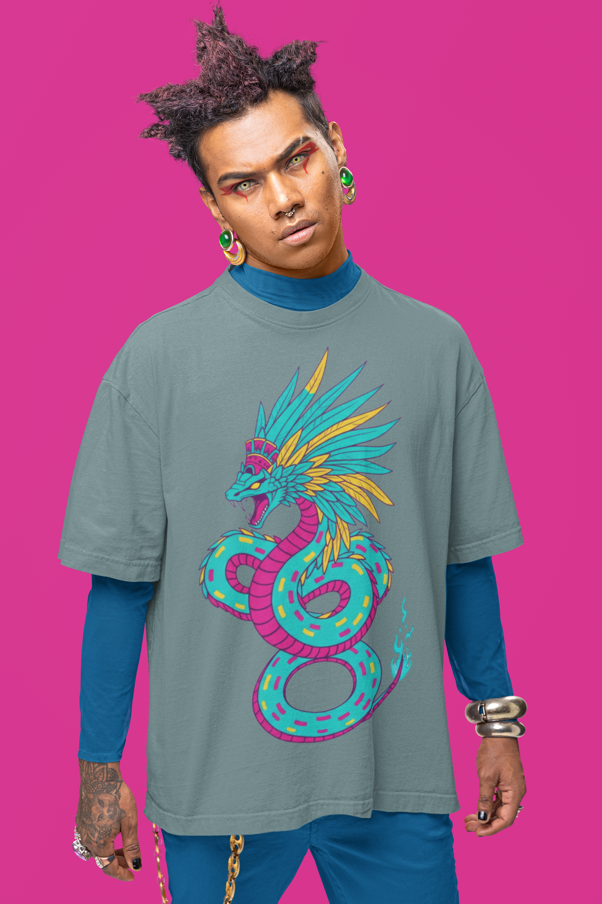 Playera Oversize "QUETZALCOATL"