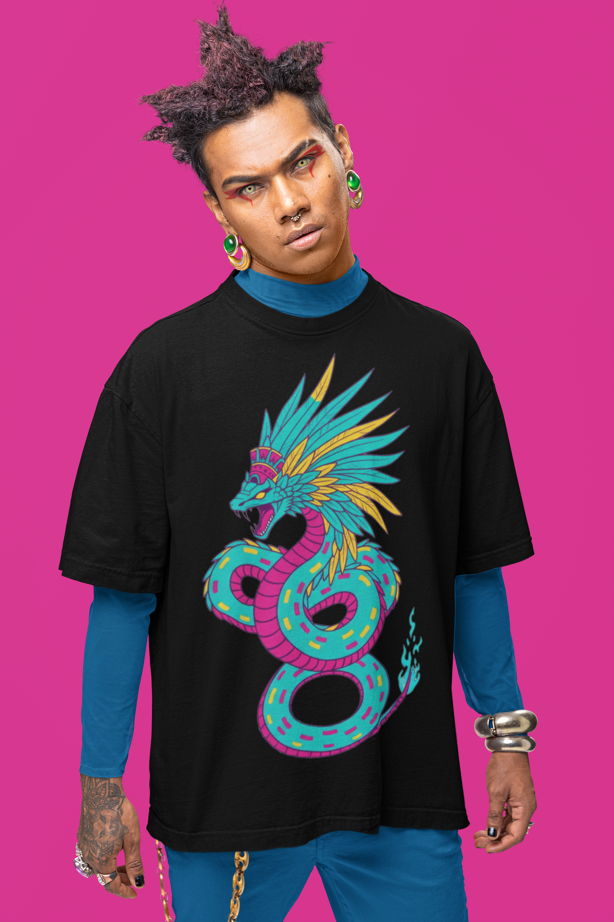 Playera Oversize "QUETZALCOATL"