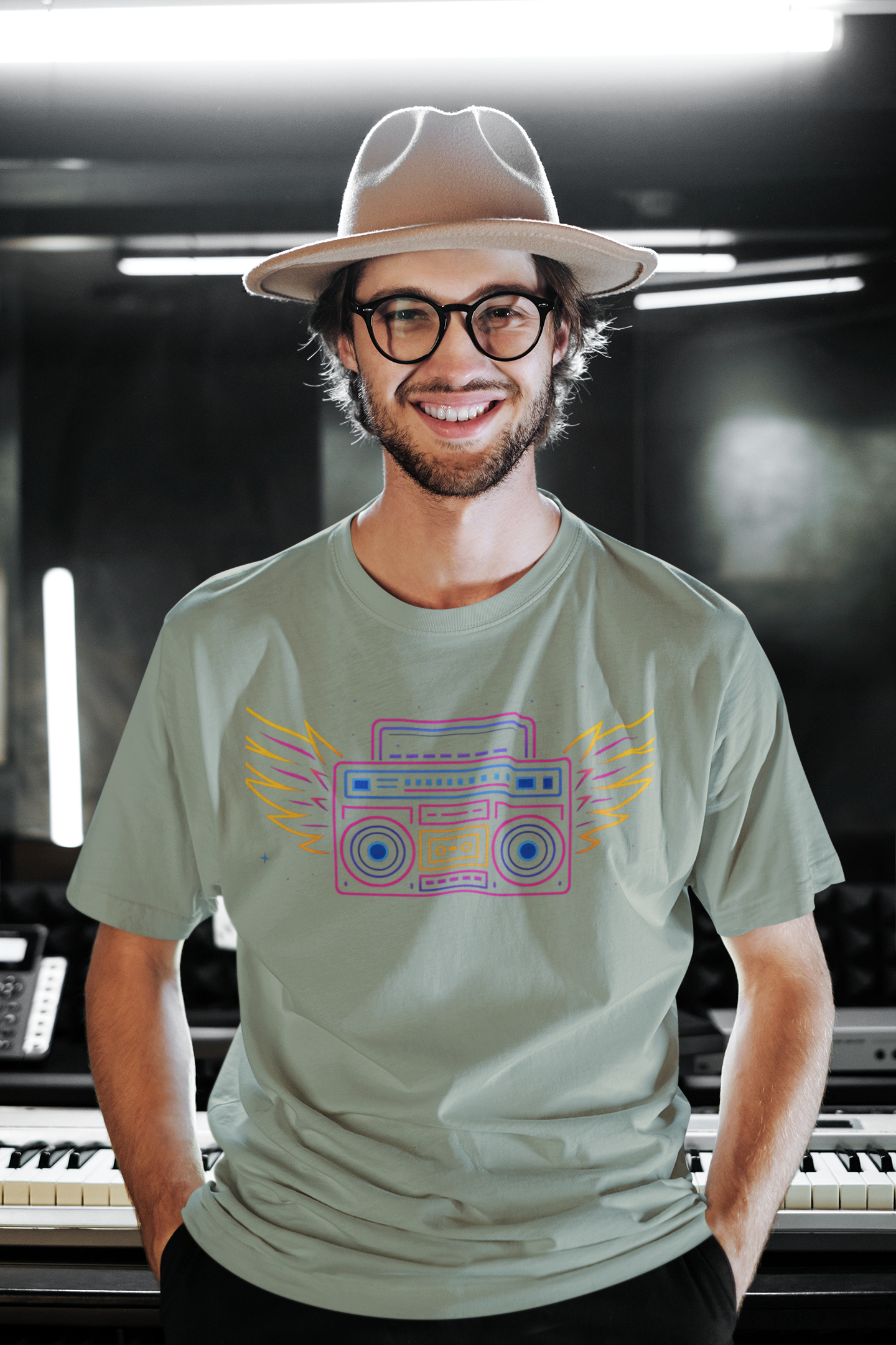 Playera Oversize "RADIO WINGS"