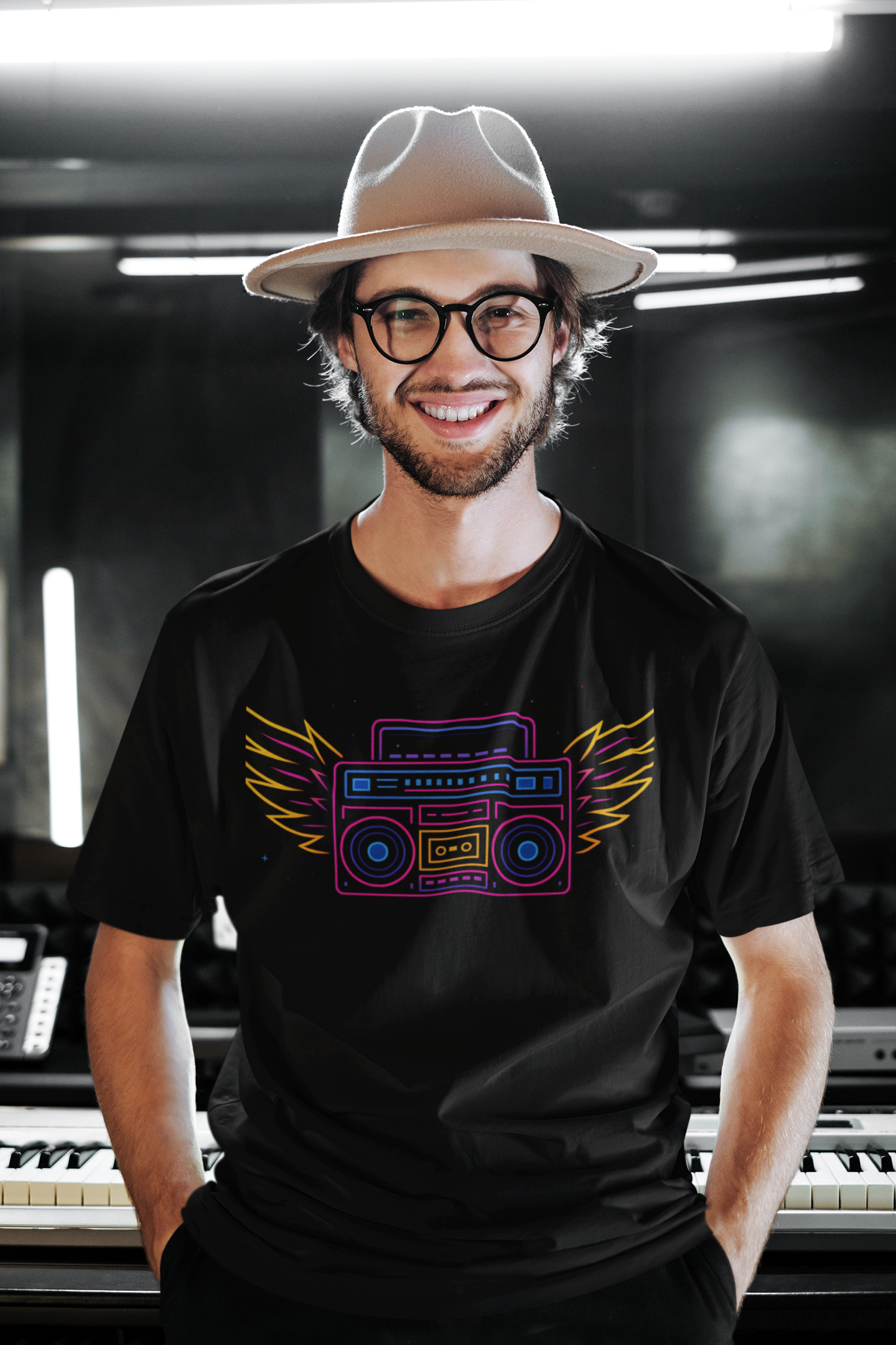 Playera Oversize "RADIO WINGS"