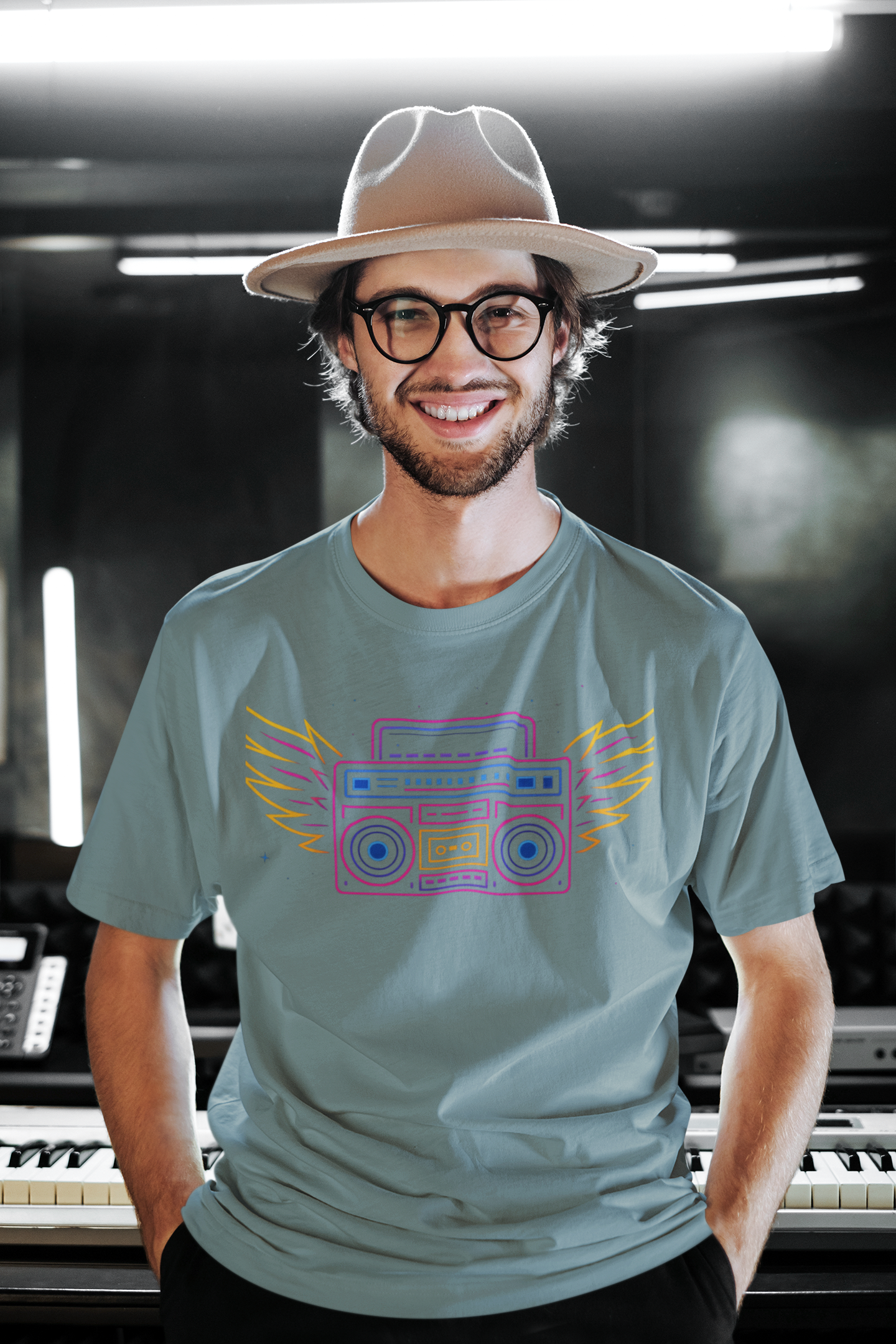 Playera Oversize "RADIO WINGS"