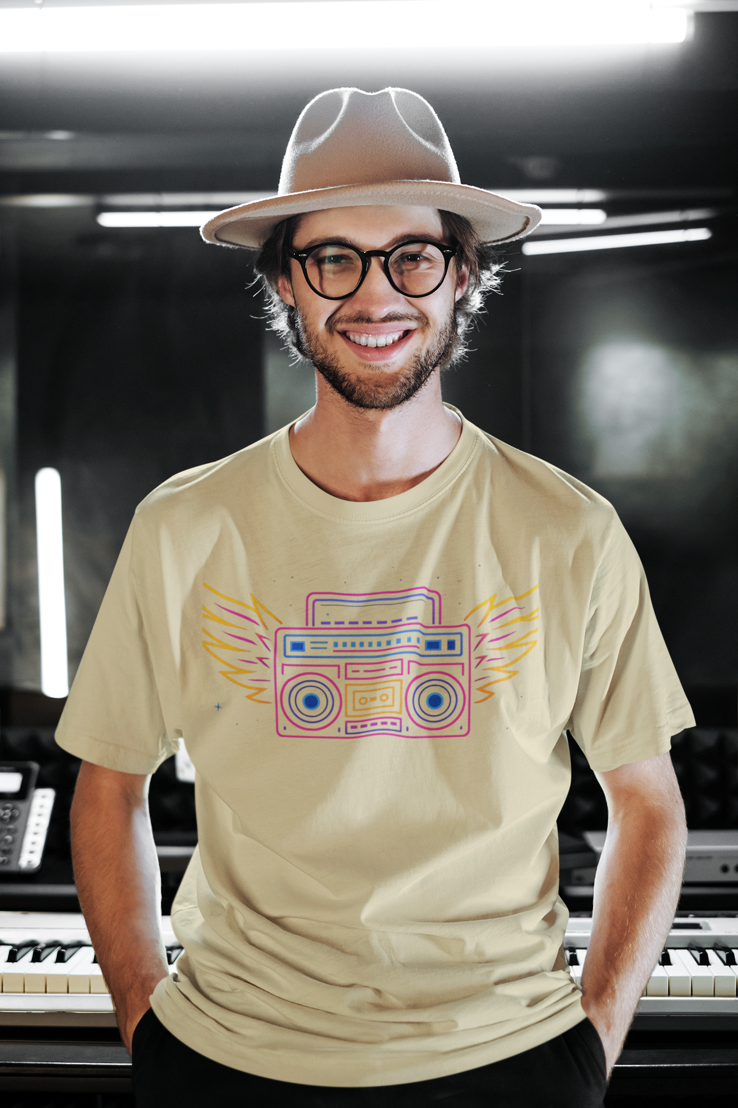 Playera Oversize "RADIO WINGS"