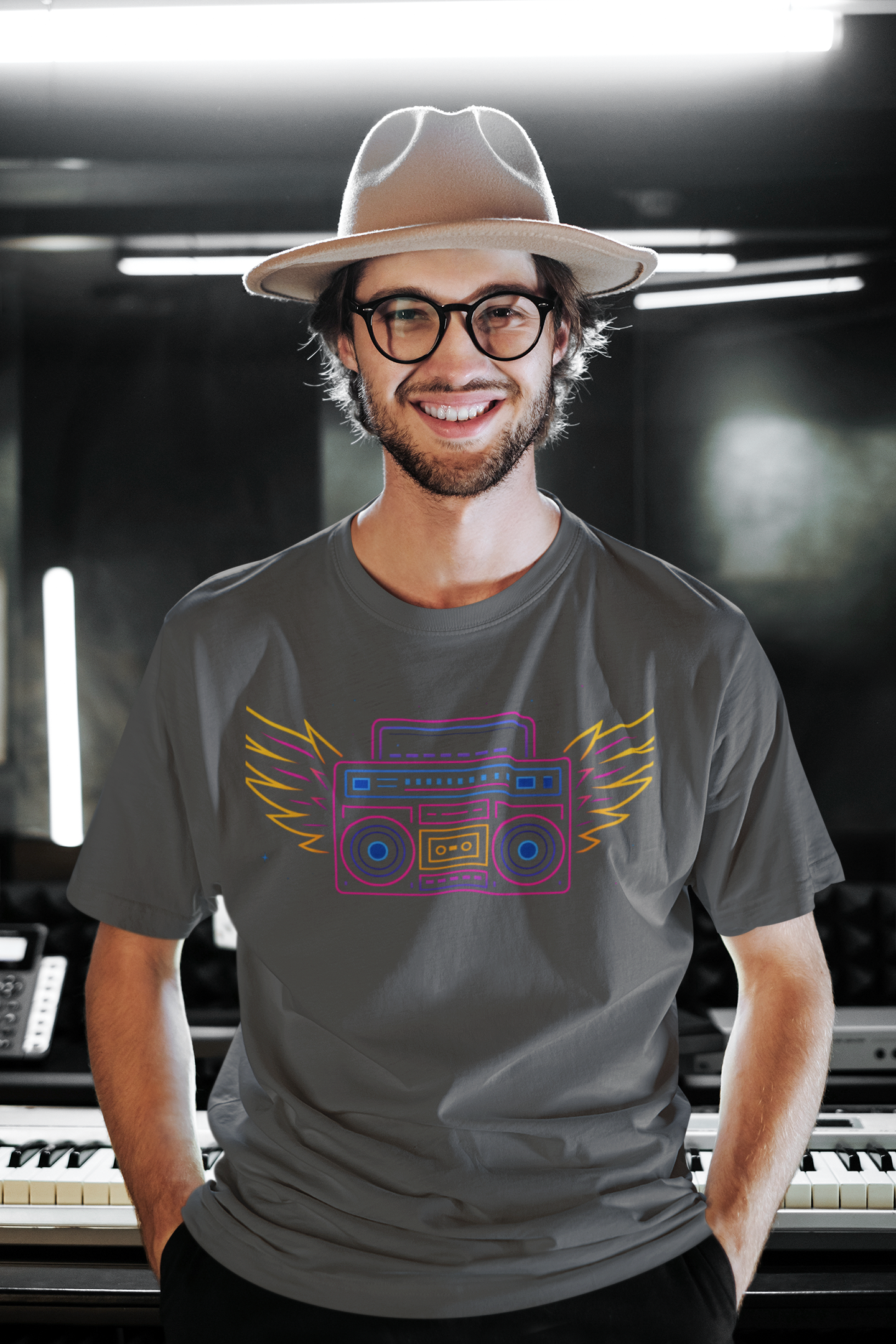 Playera Oversize "RADIO WINGS"