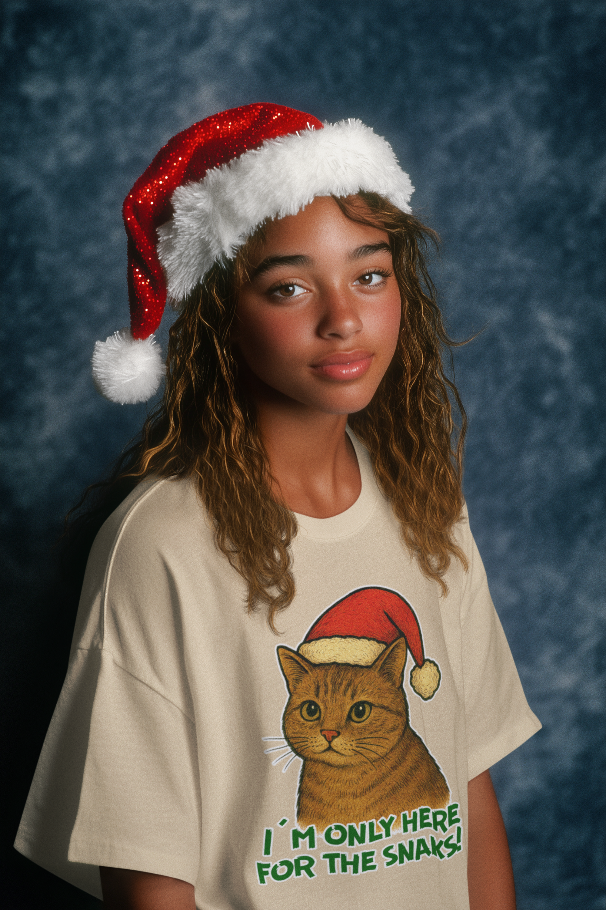 Playera Oversize I'm Only Here for the Snaks!