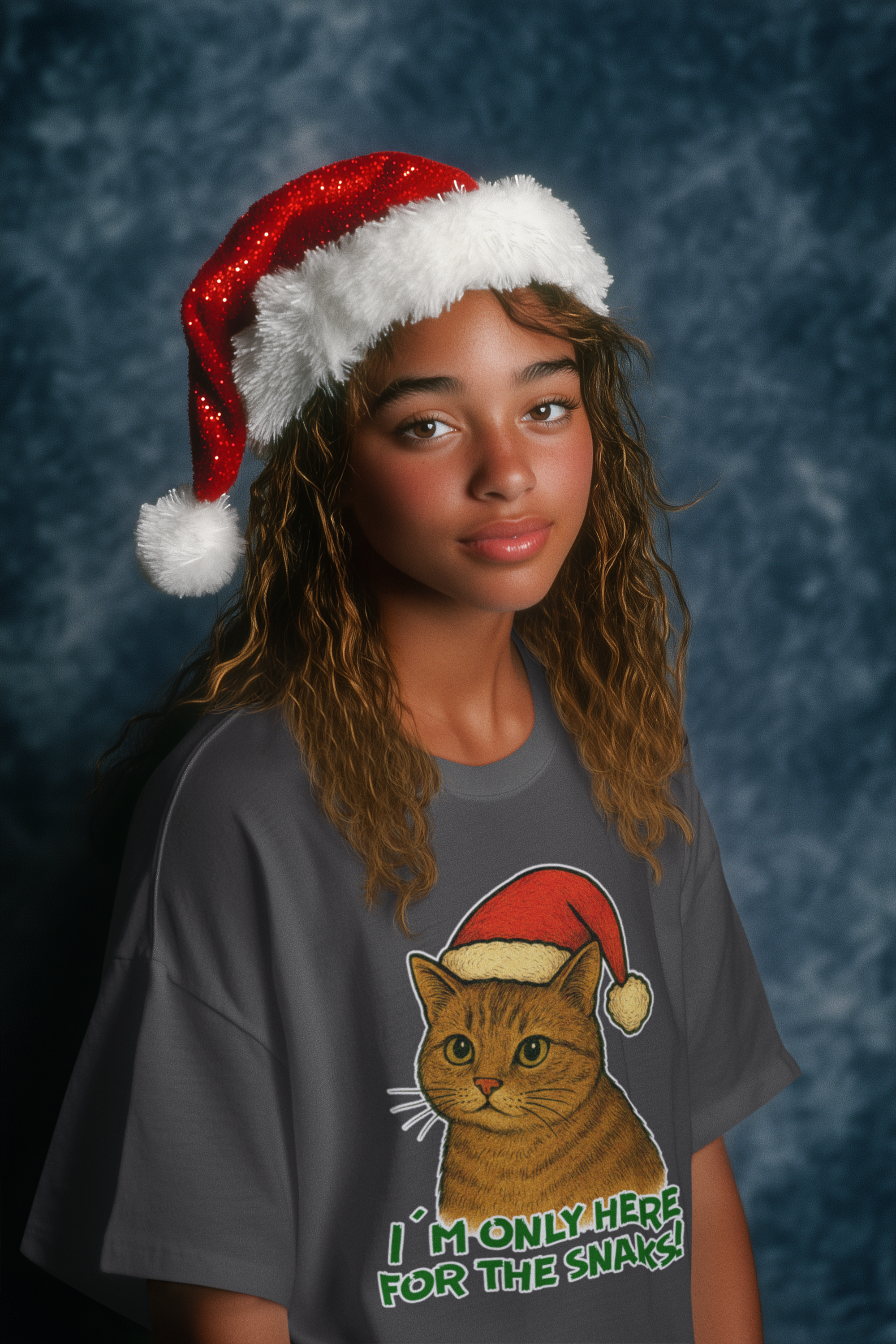 Playera Oversize I'm Only Here for the Snaks!