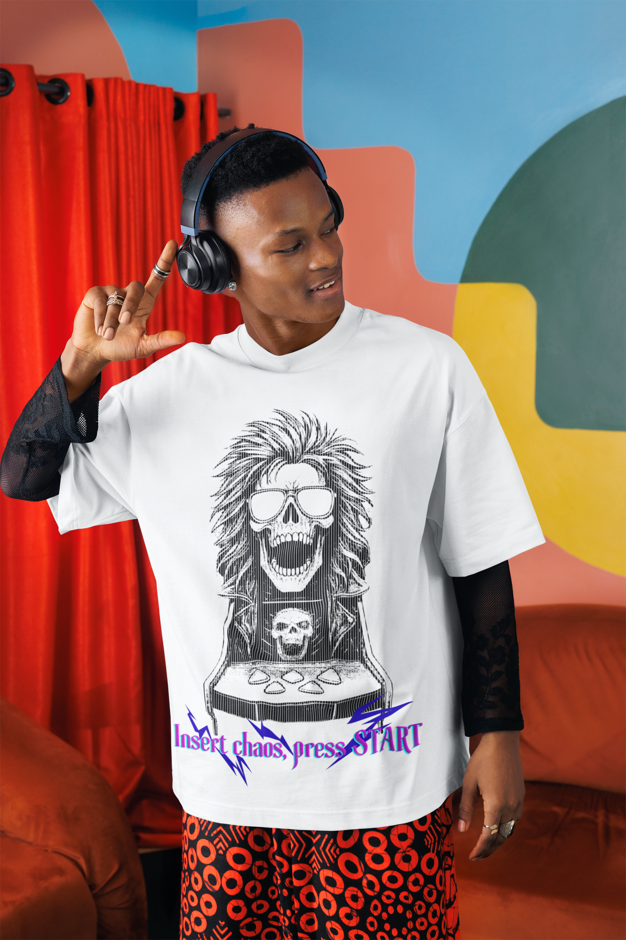Playera Oversize "Insert Chaos"
