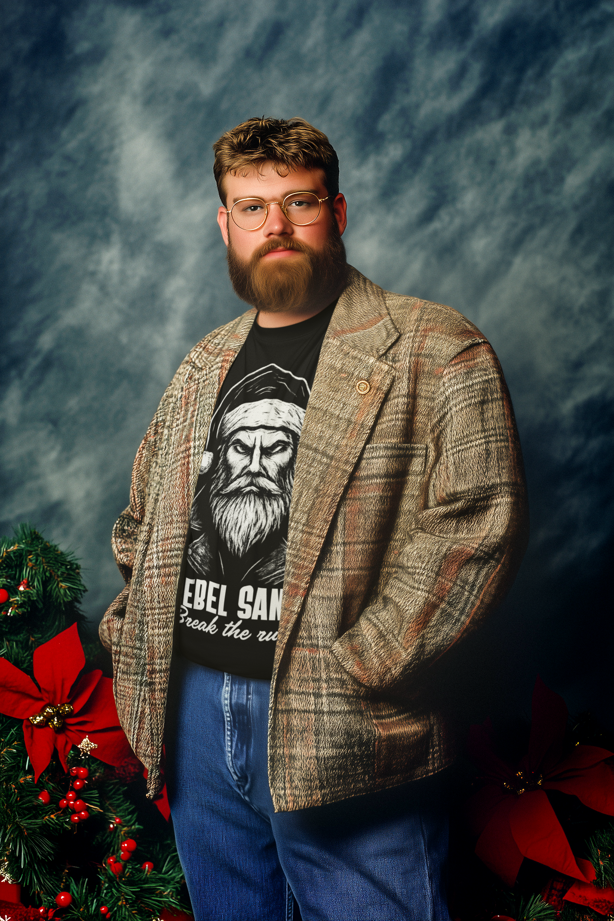 Playera Oversize Rebel Santa