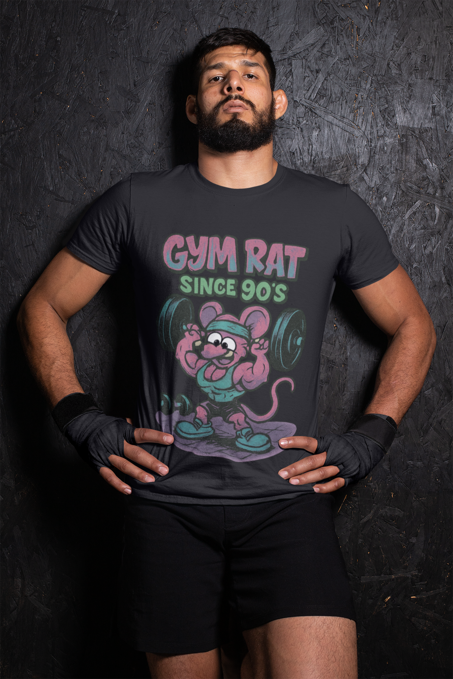 Playera "GYM RAT Since 90's"