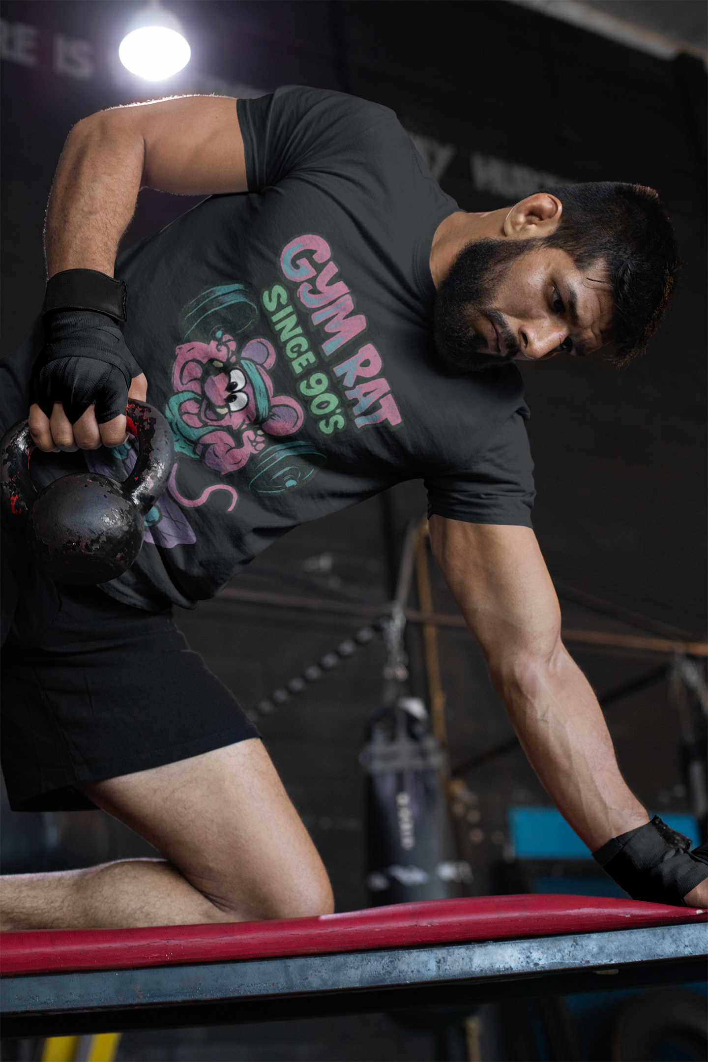 Playera "GYM RAT Since 90's"