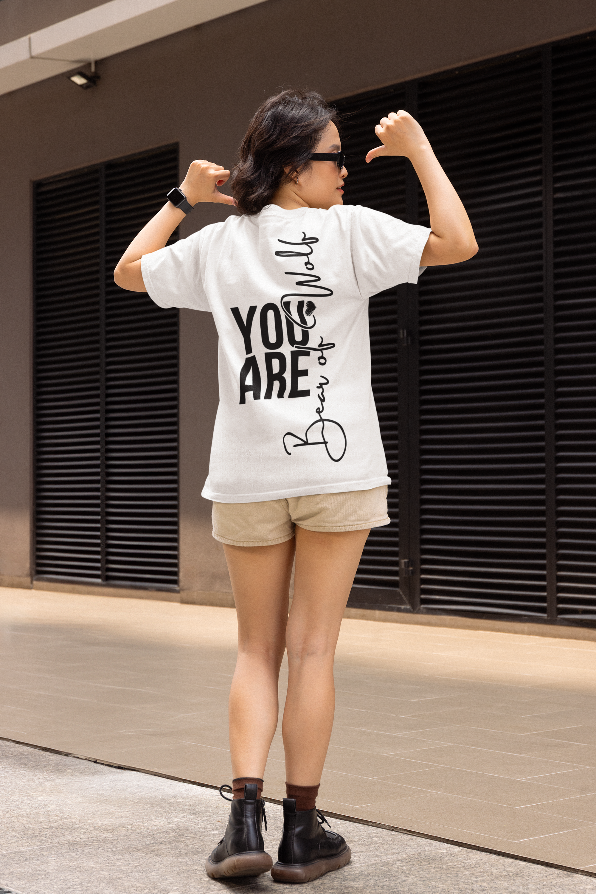 Oversize "YOU ARE BEAR OF WOLF"