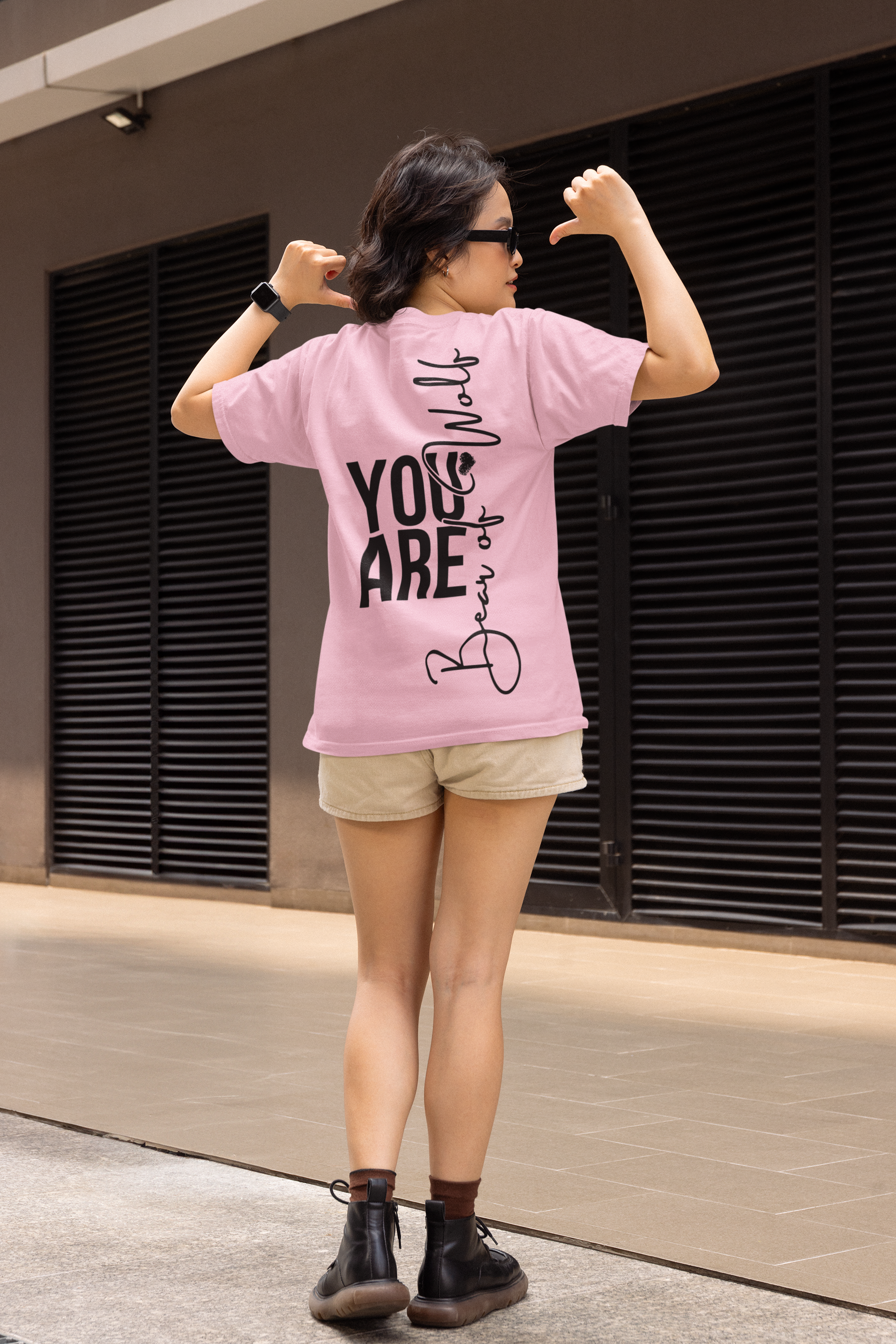Oversize "YOU ARE BEAR OF WOLF"