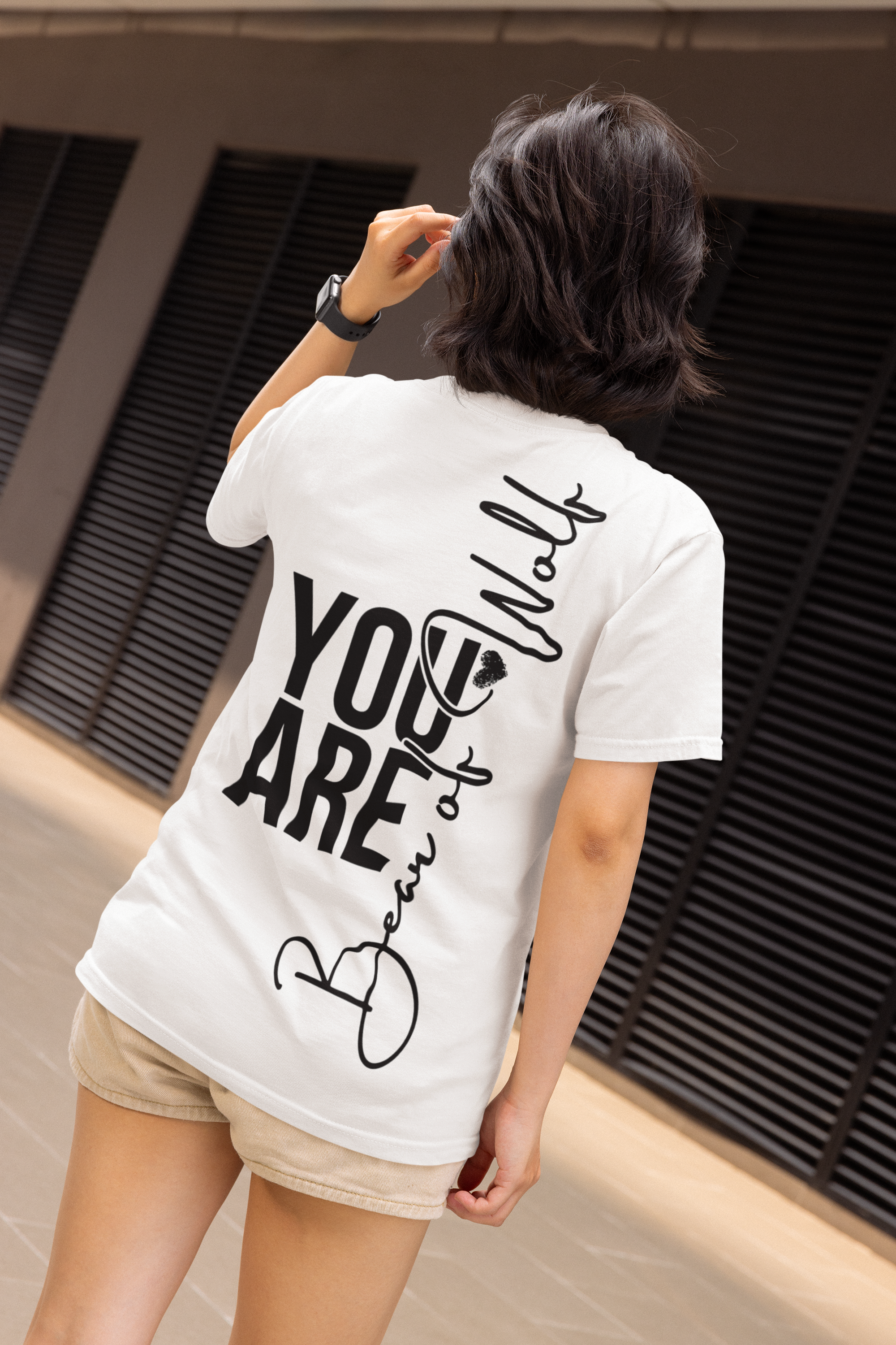 Oversize "YOU ARE BEAR OF WOLF"