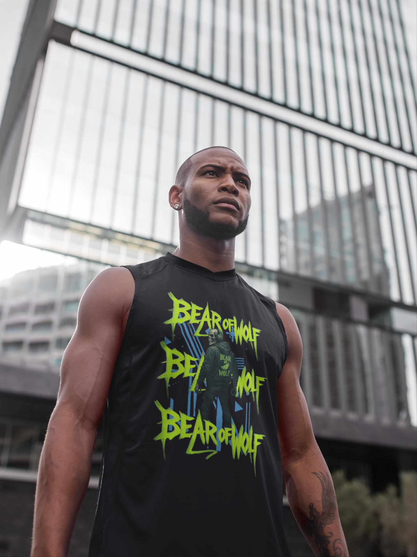 Playera Sin Mangas "URBAN SKULL"
