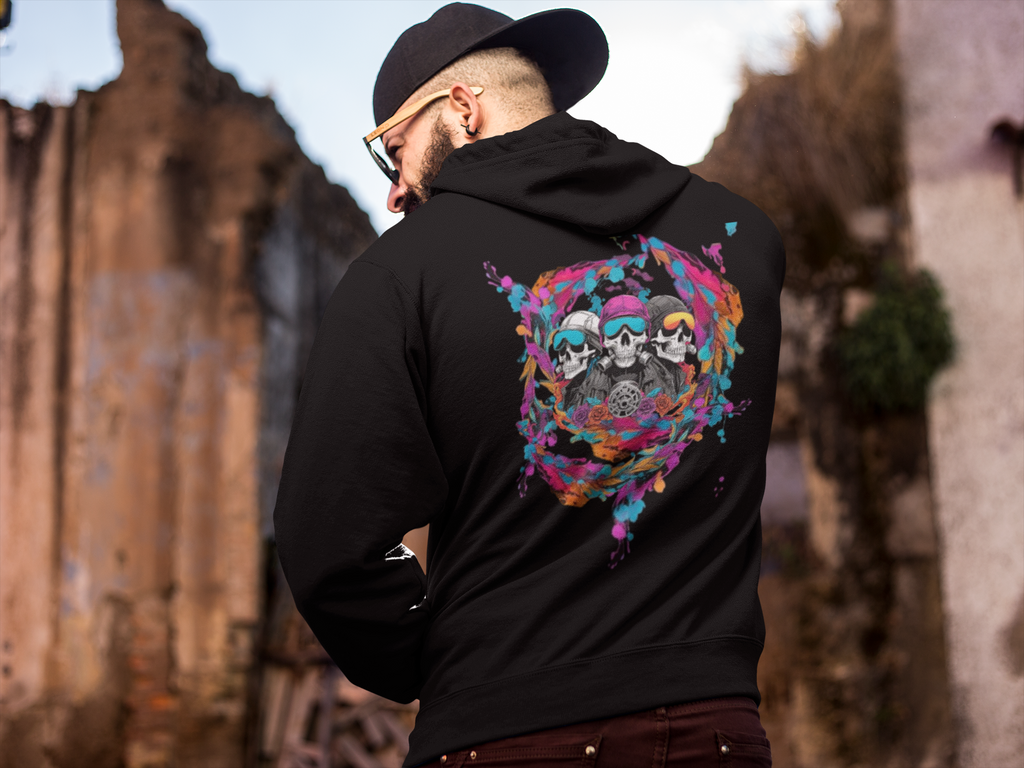 Sudadera con Capucha "SPLASH SKULL CREW"