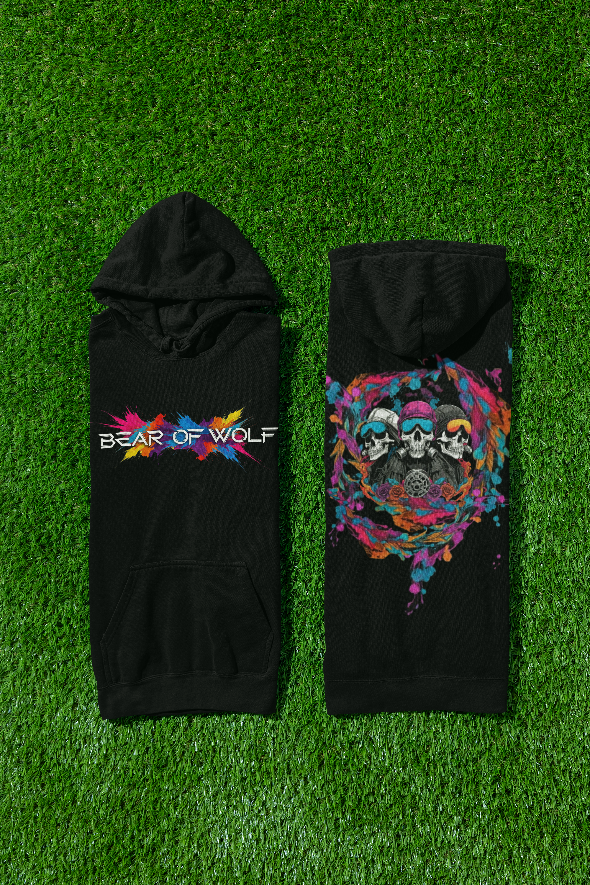 Sudadera con Capucha "SPLASH SKULL CREW"