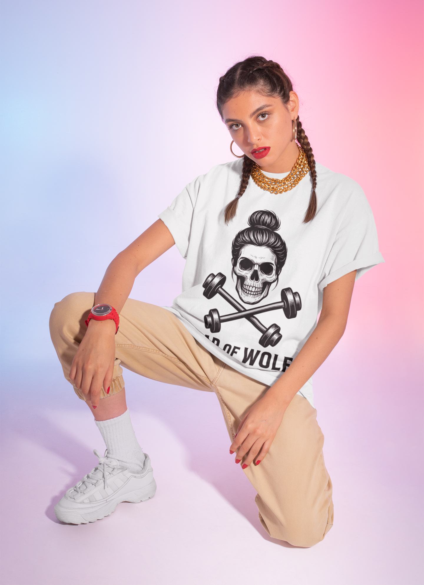 Oversize "Skull & Barbells"