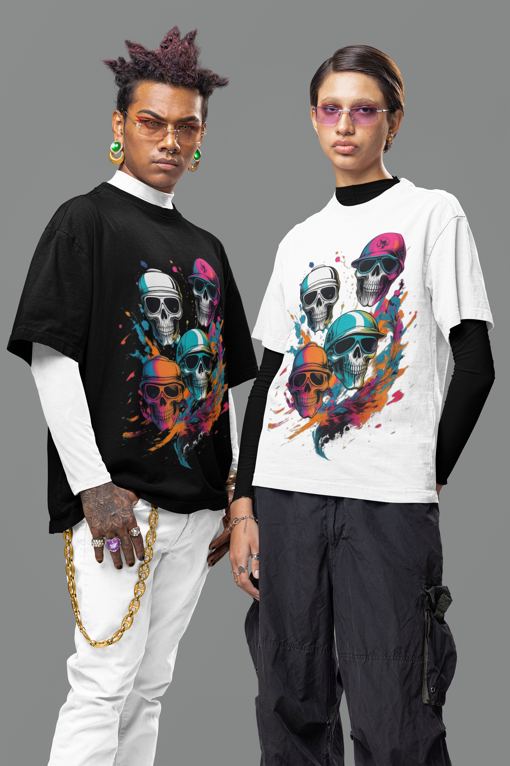 Oversize "Street Skulls"
