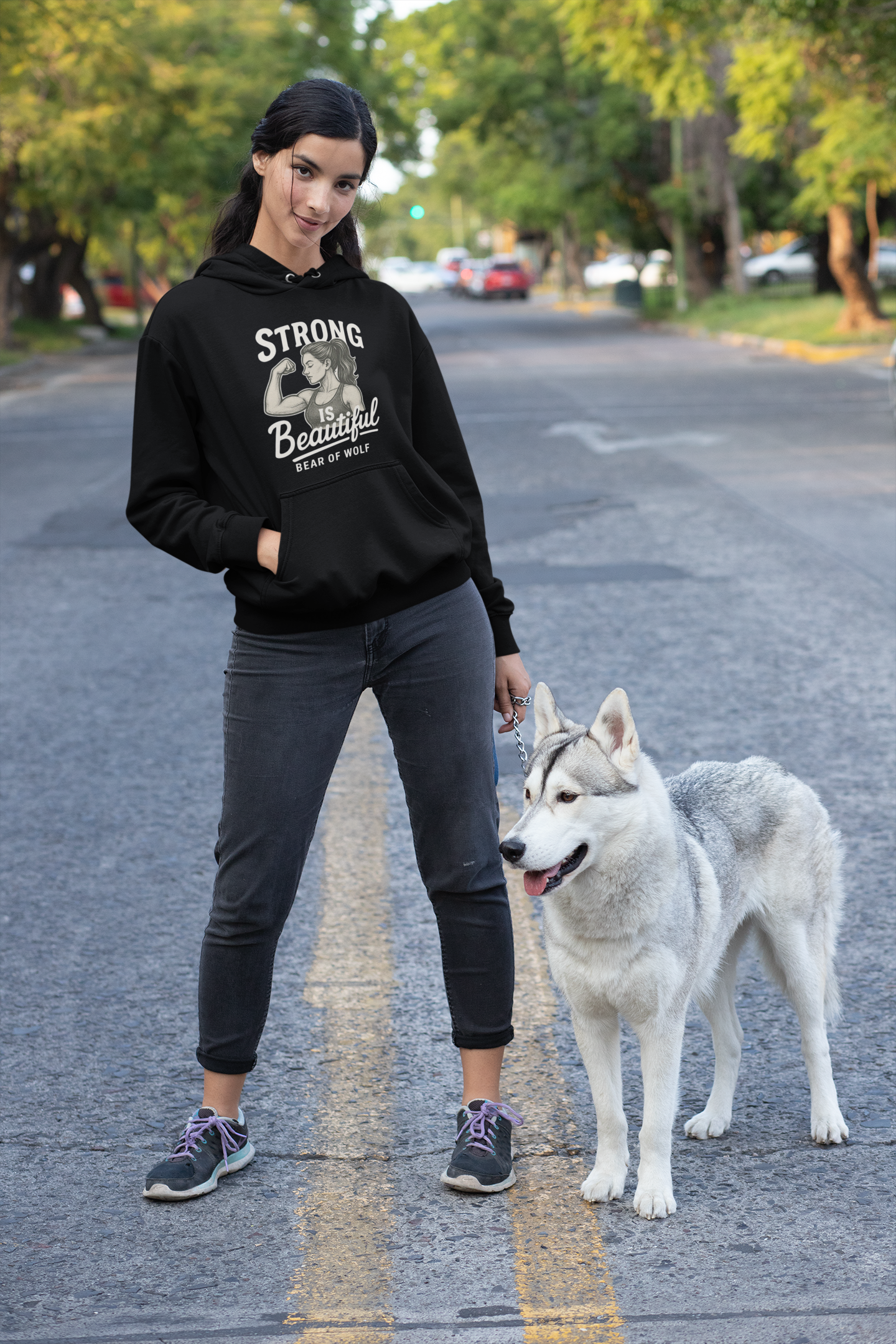 Sudadera con Capucha "Strong is Beautiful"