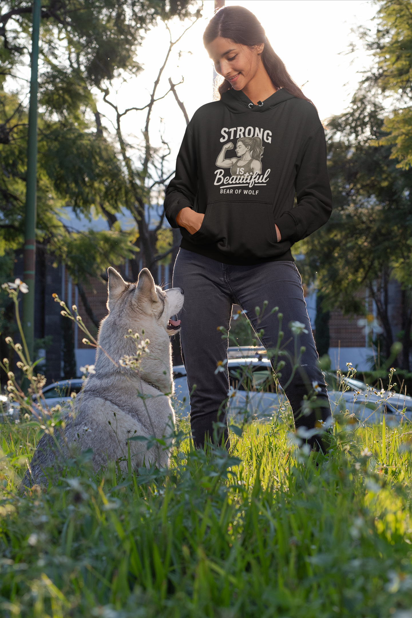 Sudadera con Capucha "Strong is Beautiful"
