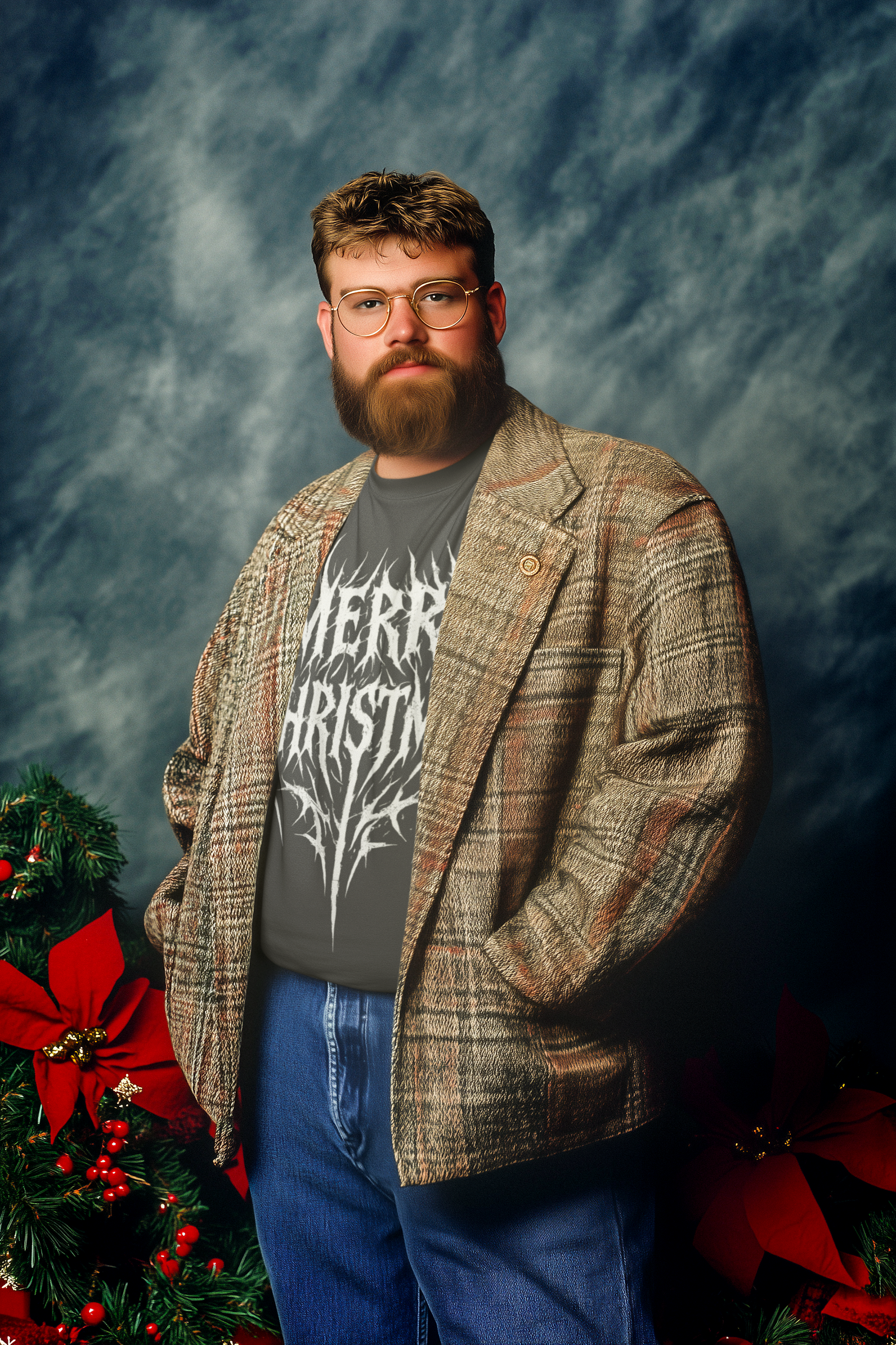 Playera Oversize Merry Christmas