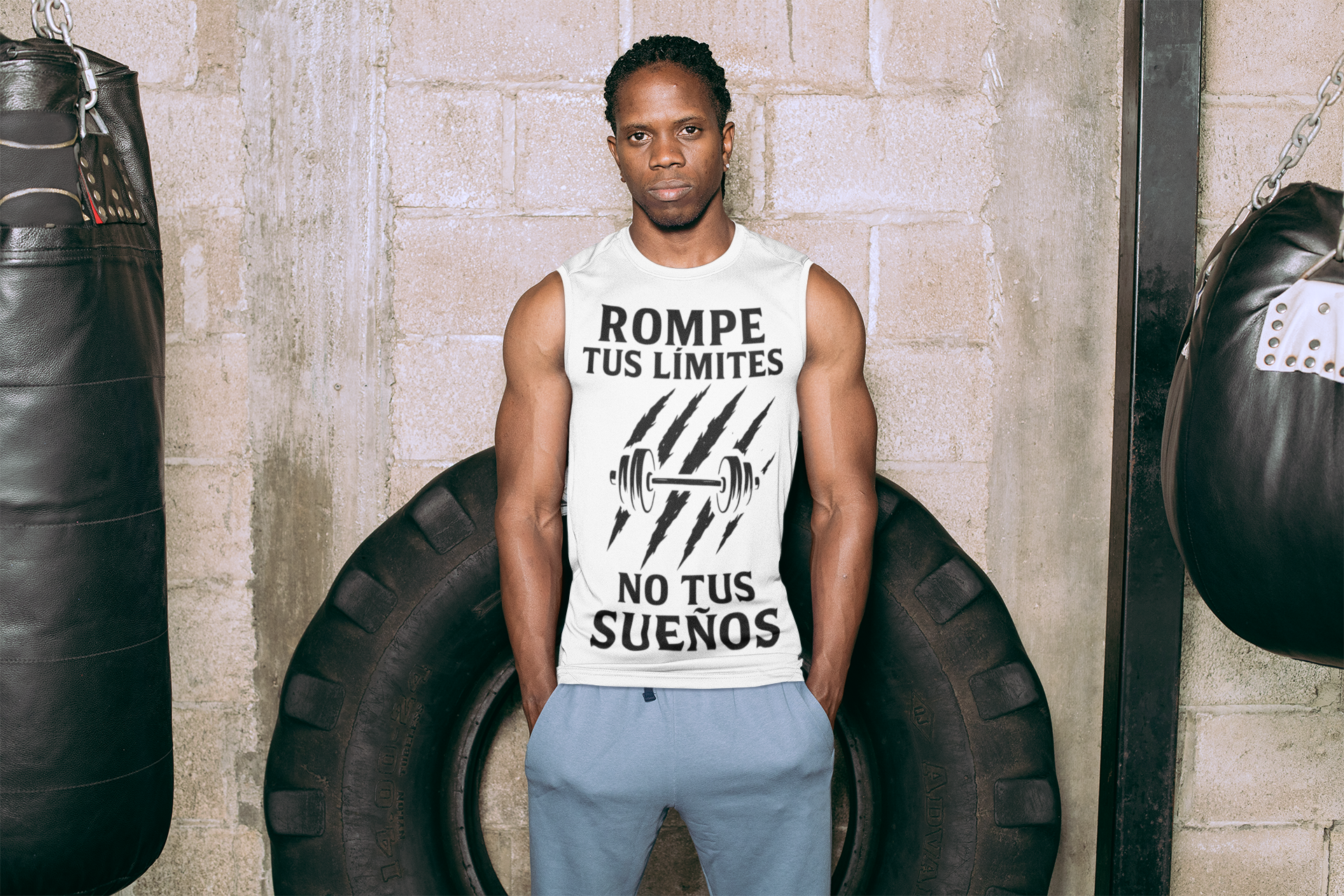 Playera sin mangas "Rompe Tus Límites"