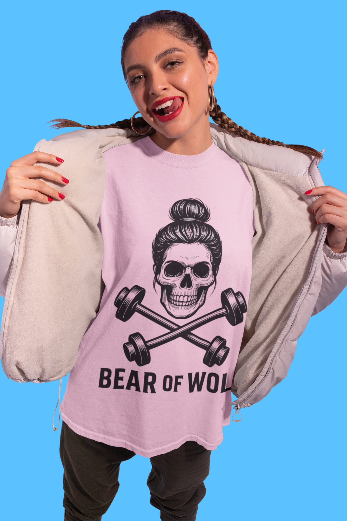 Oversize "Skull & Barbells"