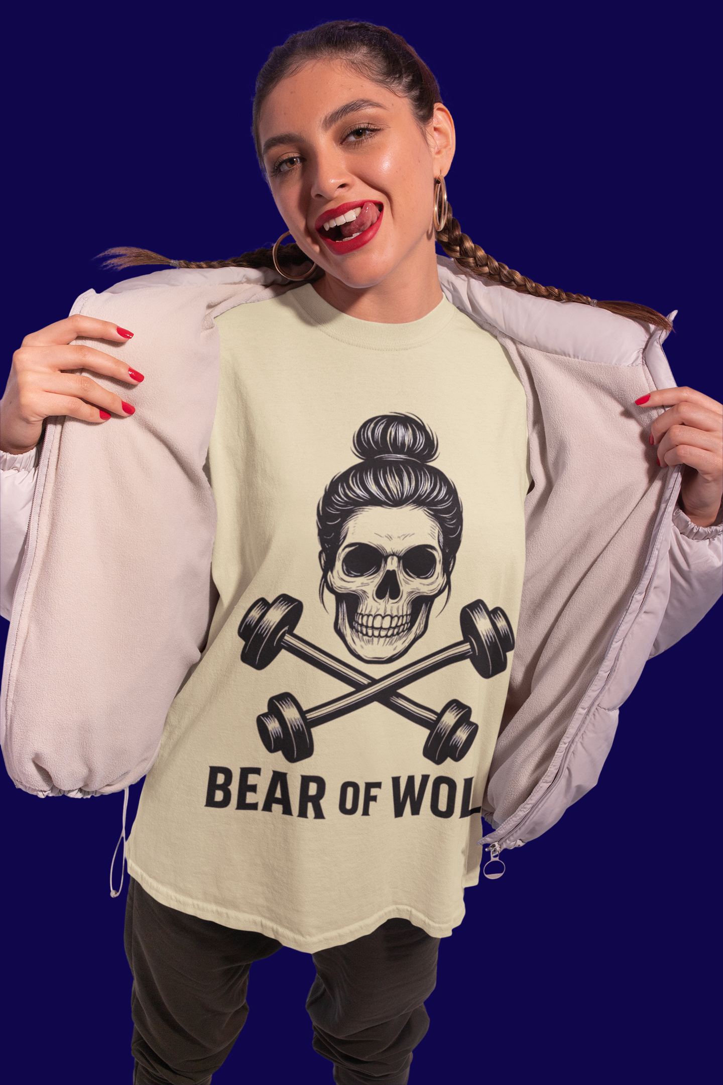 Oversize "Skull & Barbells"