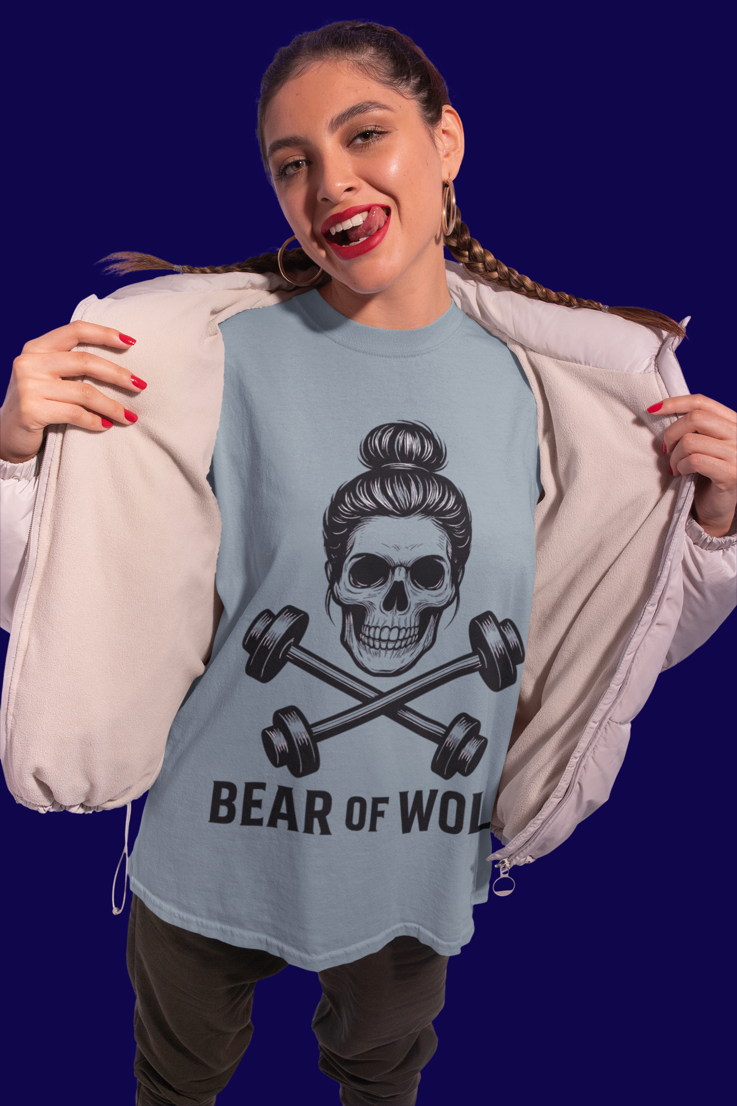 Oversize "Skull & Barbells"