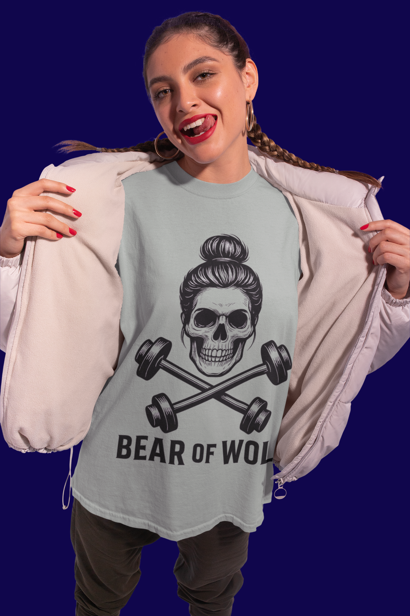 Oversize "Skull & Barbells"