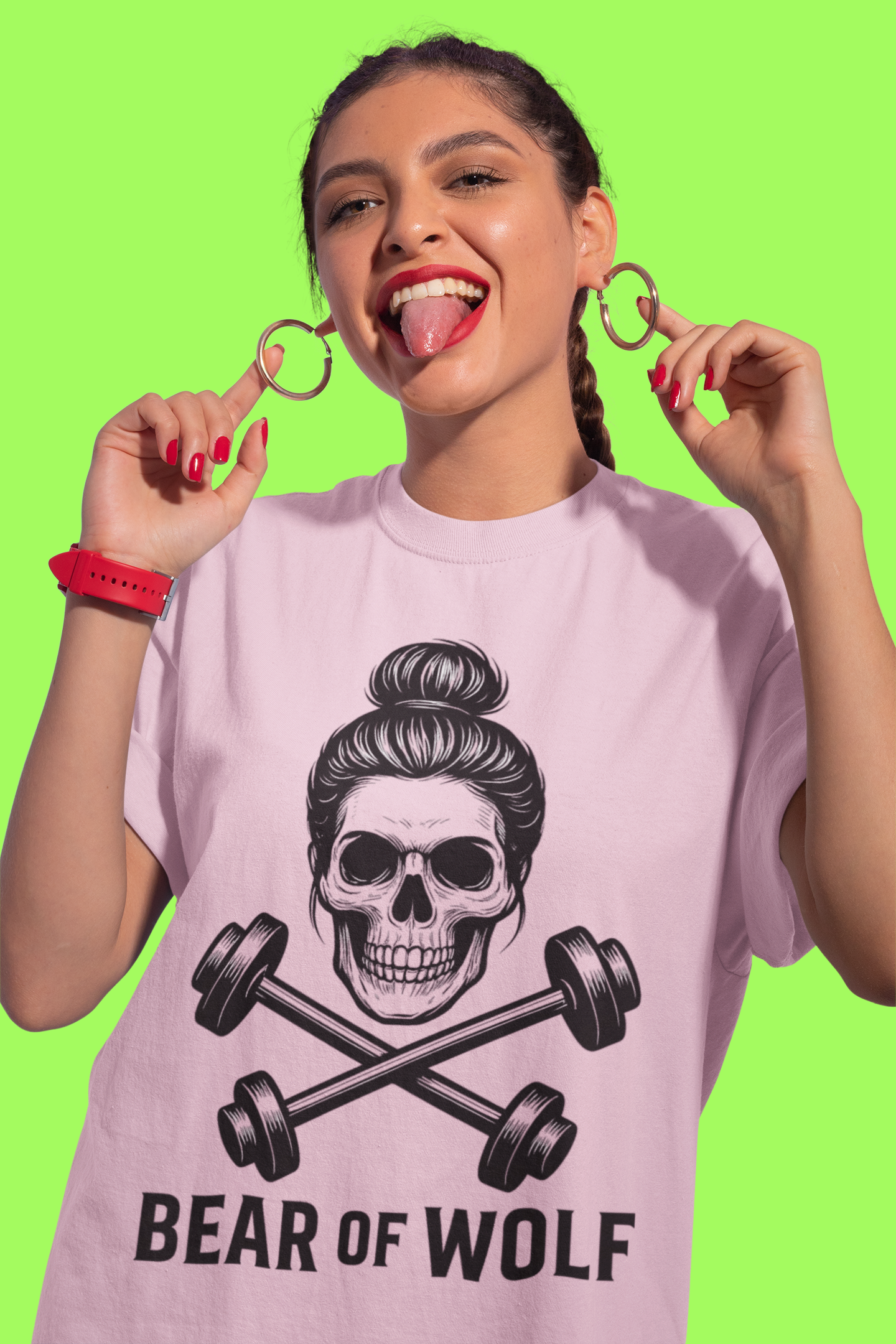 Oversize "Skull & Barbells"